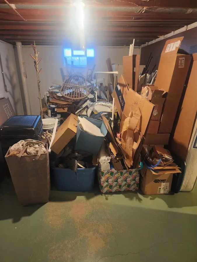 Roll-off dumpster container at job site for 15 Yard Dumpster Rental in Lackland AFB